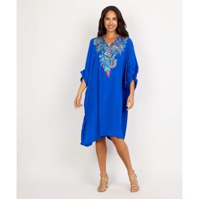 Imperial  Floral Embroidery Kaftan