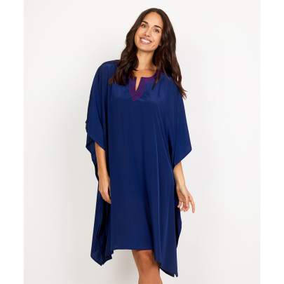 Thread Work Navy Blue Kaftan