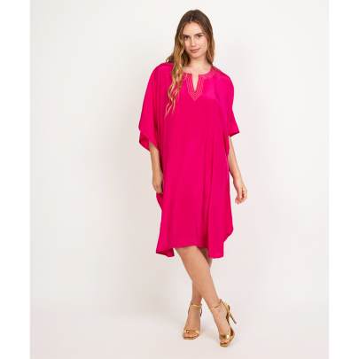 Thread Work Pink Kaftan