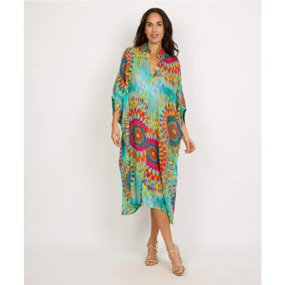 Vibrant Multicolor Printed Kaftan for Women