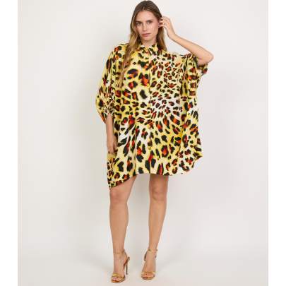 Animal Print Kaftan Shirt