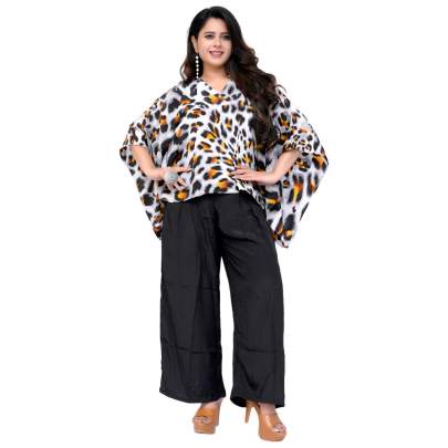 Animal Print Kaftan Top And Pant