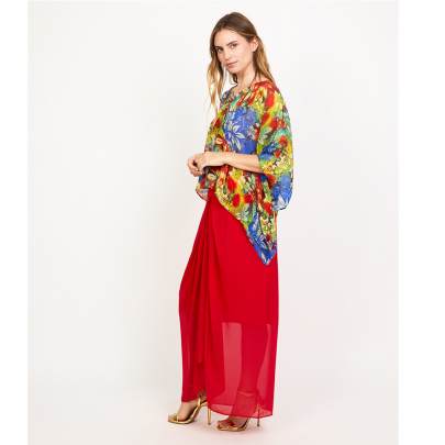 Hawaiian Printed Kaftan Dhoti Set