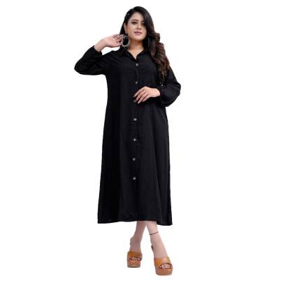 Rayon White Buttoned Kurta