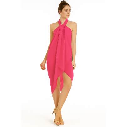 Light Pink Beach Pareo with Buckle