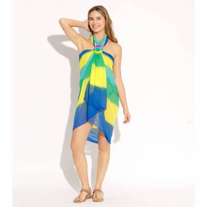 Multi Color Shaded Beach Pareo with Buckle