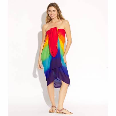 Multi Color Shaded Beach Pareo with Buckle
