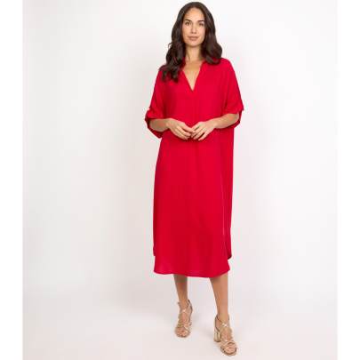 Rayon Red Casual Kurta